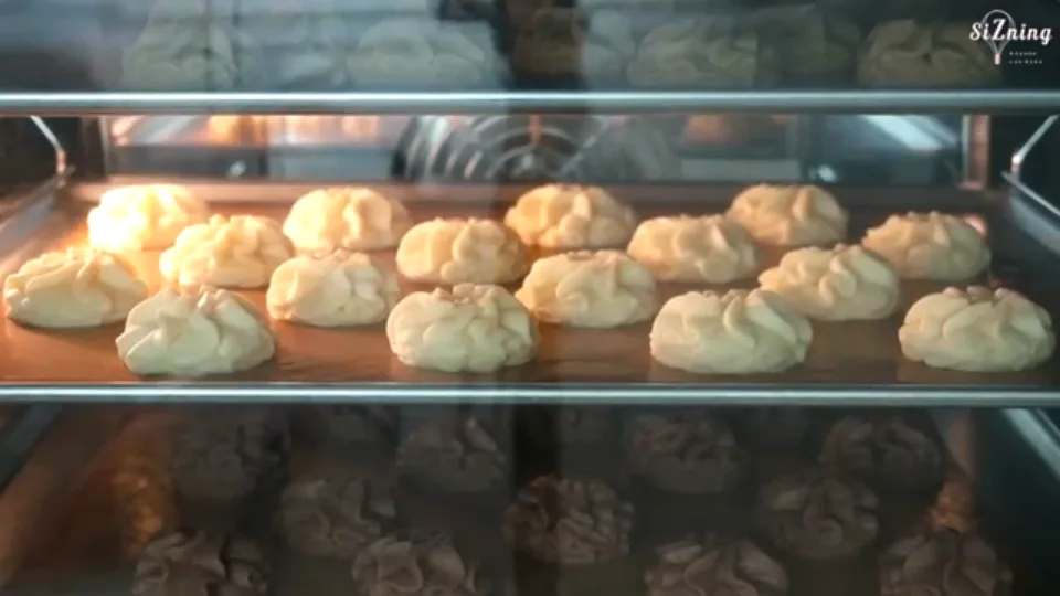 Bake in the preheated oven at 150°C for 30 minutes