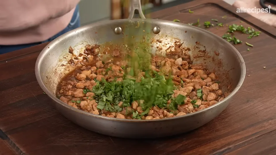 Stir in the basil at the very end
